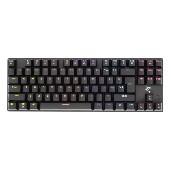White Shark COMMANDOS GK-2106B/BL-HU fekete mechanikus magyar (blue switch) gamer billentyűzet - Image 2