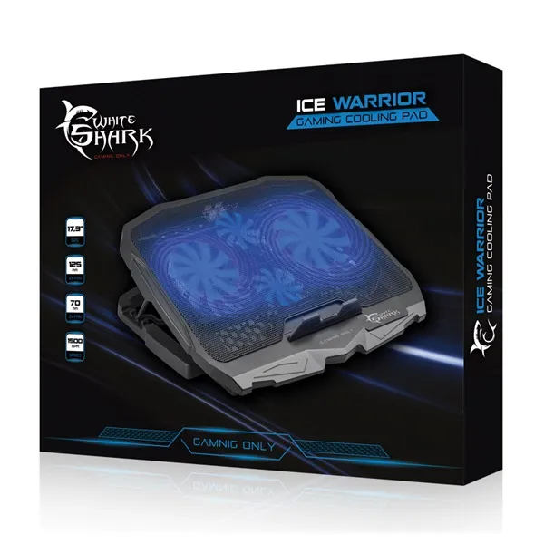 White Shark ICE WARIOR CP-25 White Shark notebook hűtőpad - Image 11