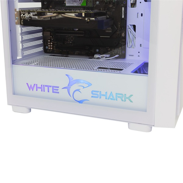 White Shark GCC-2401W Warhead fehér (táp nélküli switch) ablakos E-ATX ház - Image 2