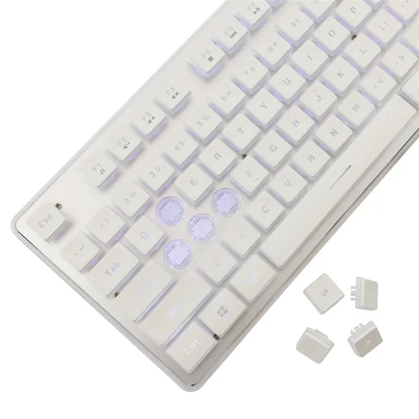 White Shark GK-003241W-US Tachi US fehér gamer billentyűzet - Image 4