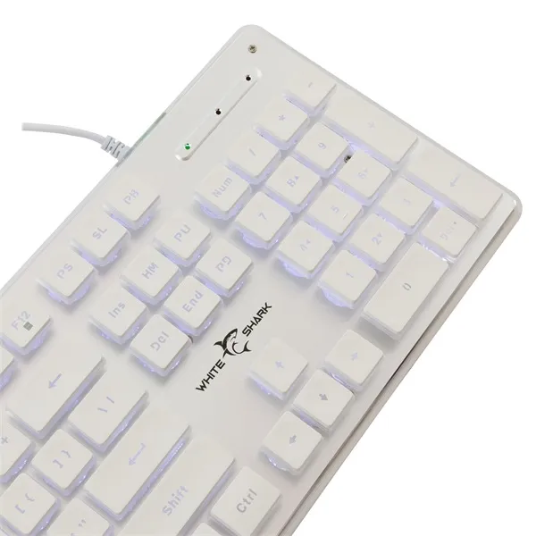 White Shark GK-003241W-US Tachi US fehér gamer billentyűzet - Image 5