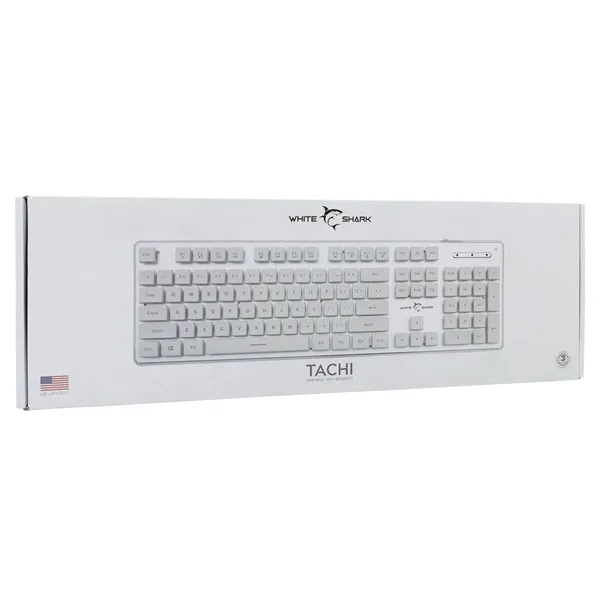 White Shark GK-003241W-US Tachi US fehér gamer billentyűzet - Image 7
