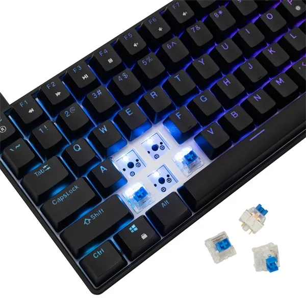 White Shark GK-005121-B/BL-US Hamachi US fekete (blue switch) gamer billentyűzet - Image 6