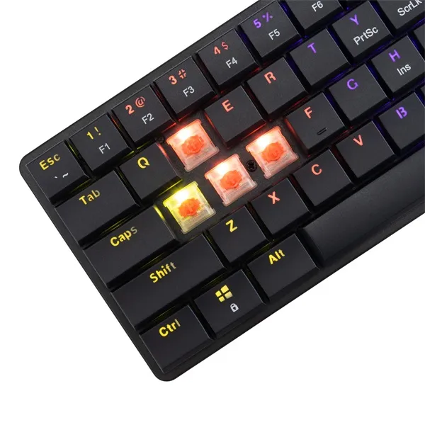 White Shark GK-006111-B/R-US Nagamaki US fekete (red switch) gamer billentyűzet - Image 4