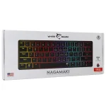White Shark GK-006111-B/R-US Nagamaki US fekete (red switch) gamer billentyűzet - Image 9