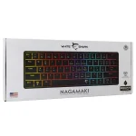 White Shark GK-006131-B/BR-US Nagamaki US fekete (brown switch) gamer billentyűzet - Image 12