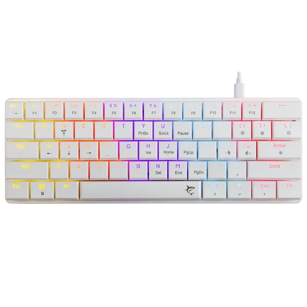 White Shark GK-006211-W/R-US Nagamaki US fehér (red switch) gamer billentyűzet