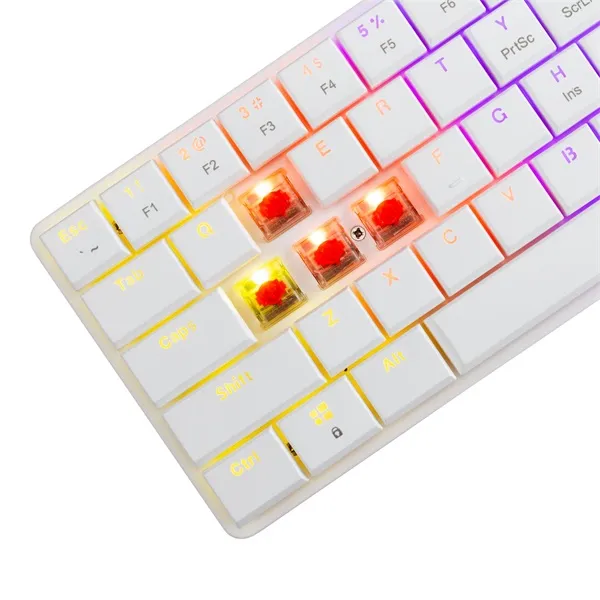 White Shark GK-006211-W/R-US Nagamaki US fehér (red switch) gamer billentyűzet - Image 4
