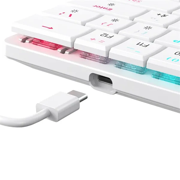 White Shark GK-006211-W/R-US Nagamaki US fehér (red switch) gamer billentyűzet - Image 6