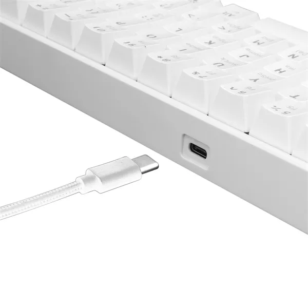 White Shark SHINOBI GK-2022W/BR-US fehér mechanikus gamer billentyűzet - Image 4