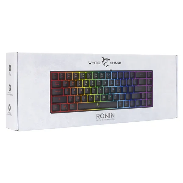 White Shark GK-2201B-HU RONIN-B fekete gamer billentyűzet - Image 10