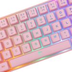 White Shark GK-2201P-US Ronin US pink gamer billentyűzet - Image 2