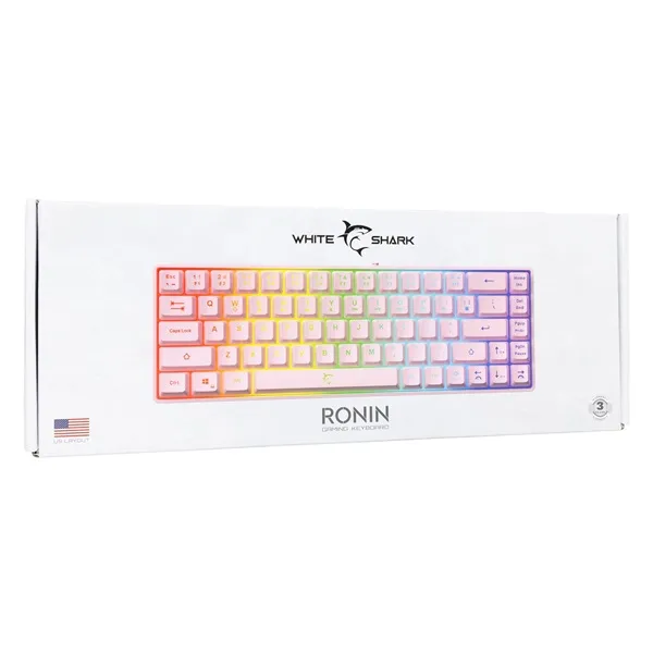 White Shark GK-2201P-US Ronin US pink gamer billentyűzet - Image 10