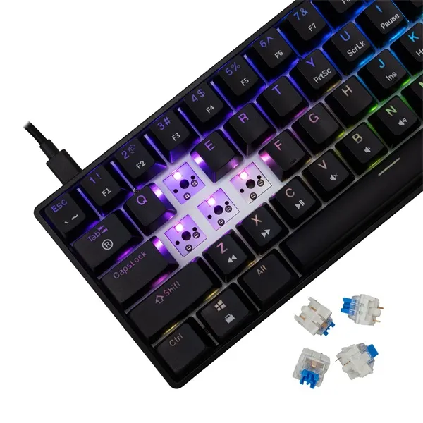 White Shark SHINOBI 2 GK-004123B/BL-HU HUN fekete mechanikus (blue switch) gamer billentyűzet - Image 4