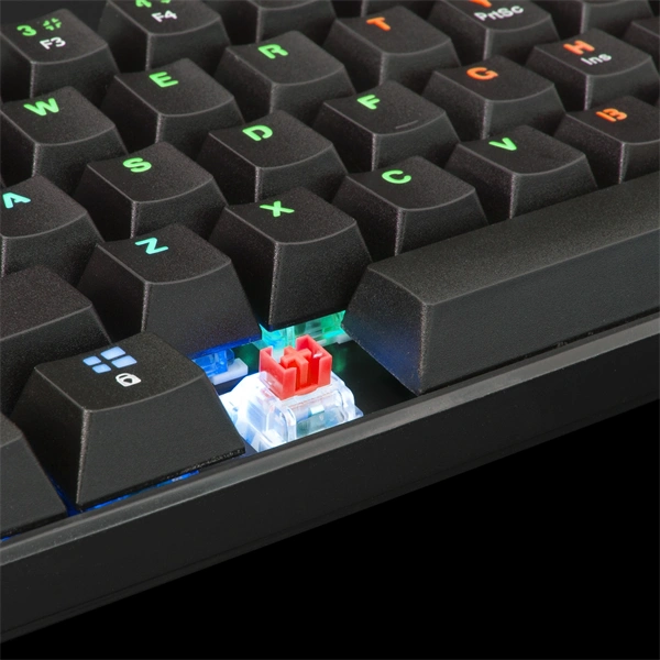 White Shark SHINOBI GK-2022B/R-US fekete mechanikus (red switch) gamer billentyűzet - Image 6