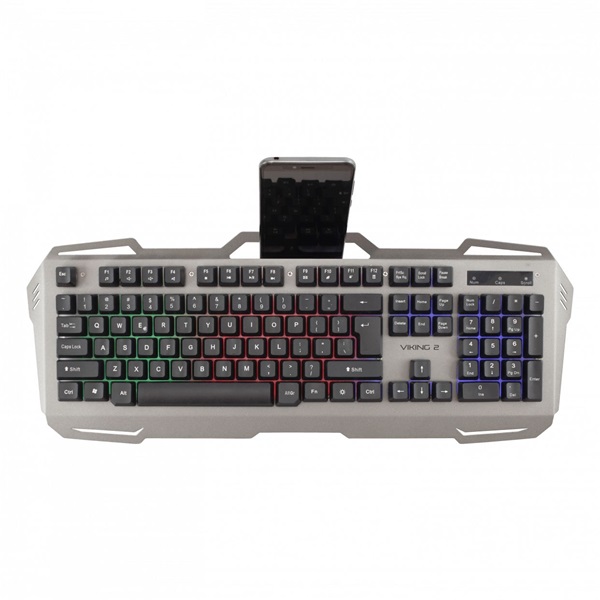 White Shark VIKING 2 GK-1924HU ezüst/fekete gamer billentyűzet - Image 2