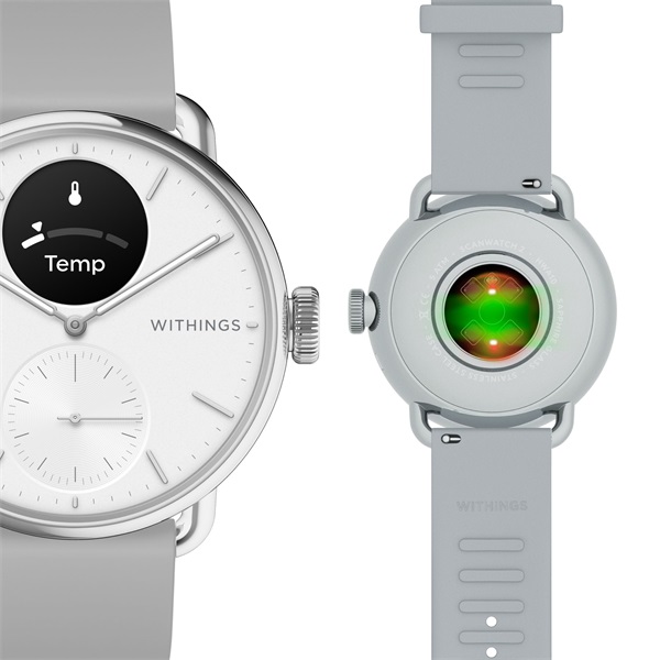 Withings HWA10-model 2 ScanWatch 2 38mm fehér okosóra - Image 4