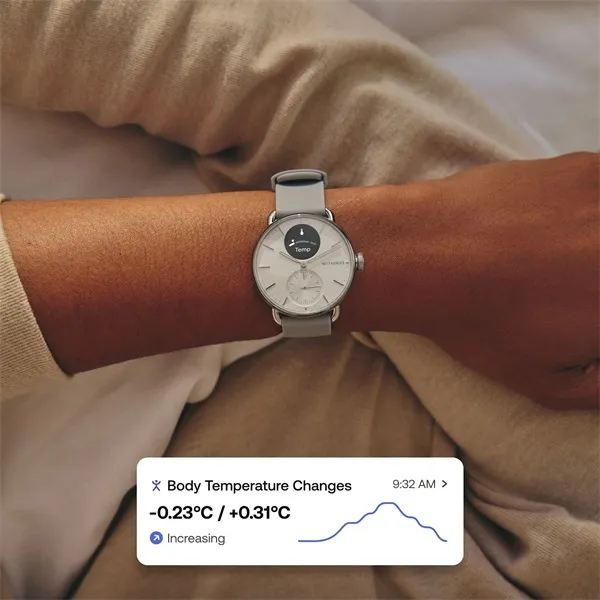 Withings HWA10-model 2 ScanWatch 2 38mm fehér okosóra - Image 7
