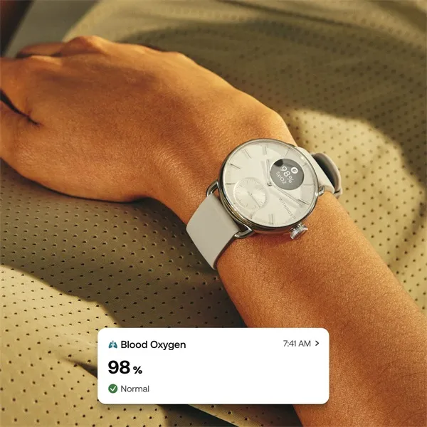 Withings HWA10-model 2 ScanWatch 2 38mm fehér okosóra - Image 8