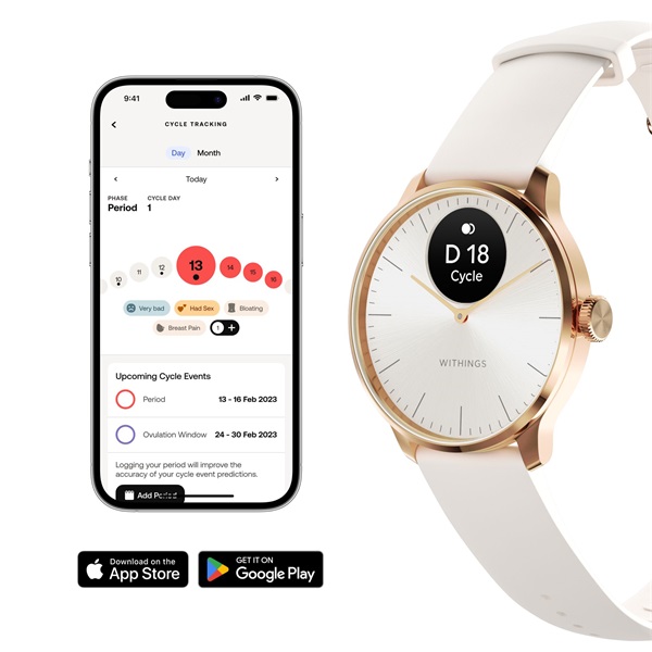 Withings HWA11-model 1 ScanWatch Light 37mm rózsaarany sand okosóra - Image 5