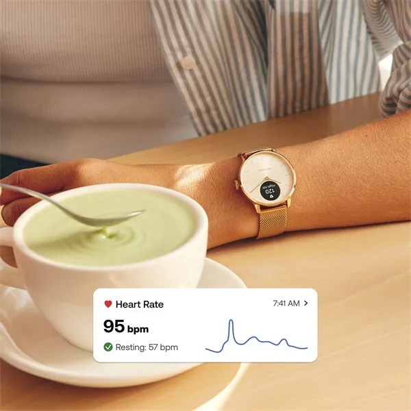 Withings HWA11-model 3 ScanWatch Light 37mm fehér okosóra - Image 6