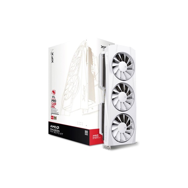 XFX Quicksilver Radeon RX 9070XT White Magnetic Air Edition AMD 16GB GDDR6 256bit PCIe videókártya - Image 1