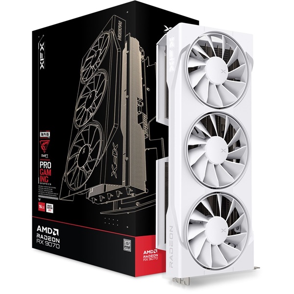 XFX Swift Radeon RX 9070 OC White Triple Fan Gaming Edition AMD 16GB GDDR6 256bit PCIe videókártya