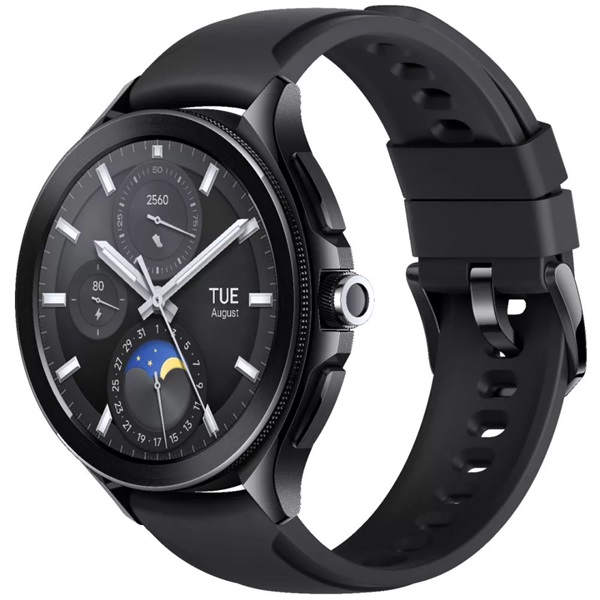 Xiaomi Watch 2 Pro fluorgumi szíjas fekete okosóra - Image 2