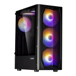 Zalman N4 REV.1 fekete (táp nélküli) ablakos ATX ház - Image 4