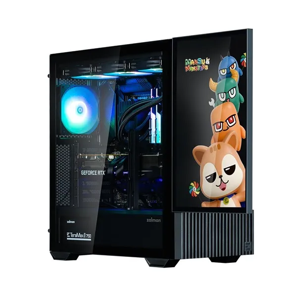Zalman Z10 DS fekete (táp nélküli) 15" LED Kijelzős ablakos ATX ház - Image 17