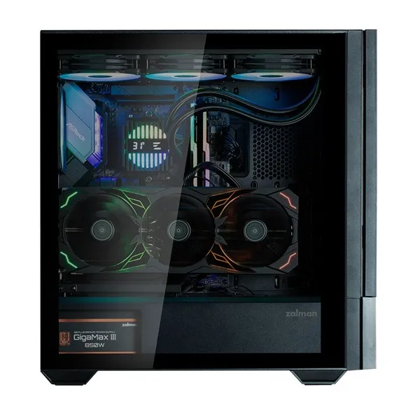 Zalman Z10 DS fekete (táp nélküli) 15" LED Kijelzős ablakos ATX ház - Image 26