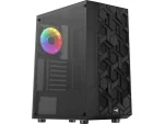 Számítógépház Aerocool Hive v3 FRGB ATX Fekete Edzett üveg