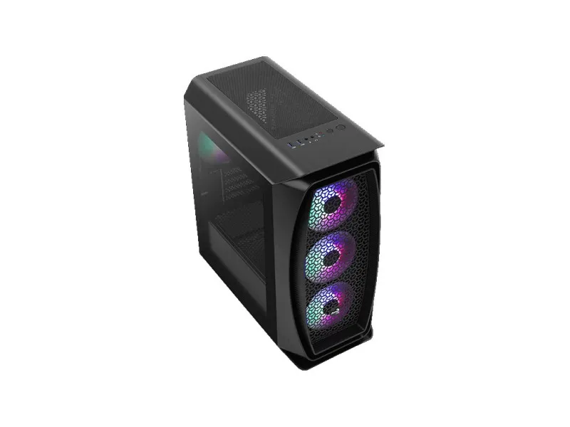 Számítógépház Aerocool Aero One Frost ARGB ATX Fekete Edzett üveg