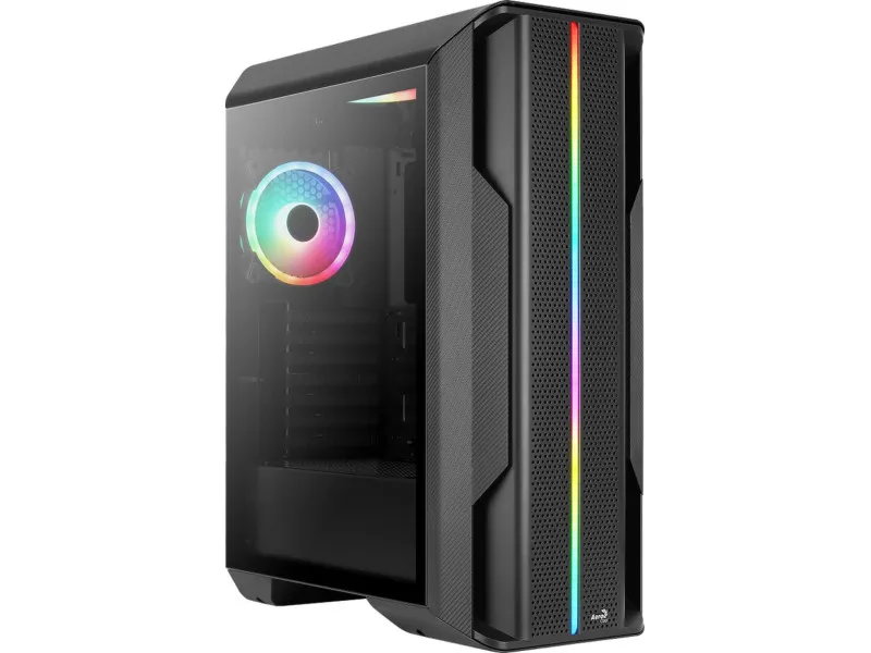 Számítógépház Aerocool Splinter Duo ARGB ATX Fekete Edzett üveg