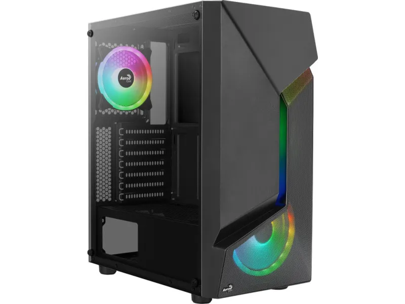Számítógépház Aerocool Scape ARGB ATX Fekete Edzett üveg