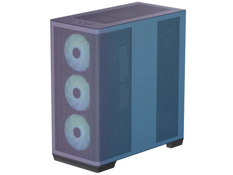 Számítógépház APNX C1 midi, edzett üveg,ChromaFlair
