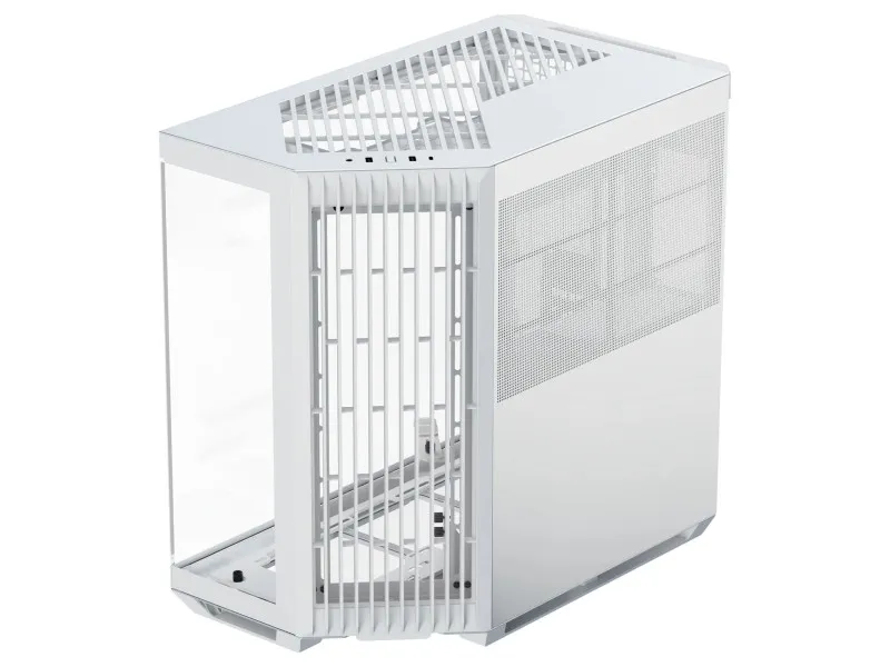 Számítógépház APNX V1 midi, edzett üveg, fehér