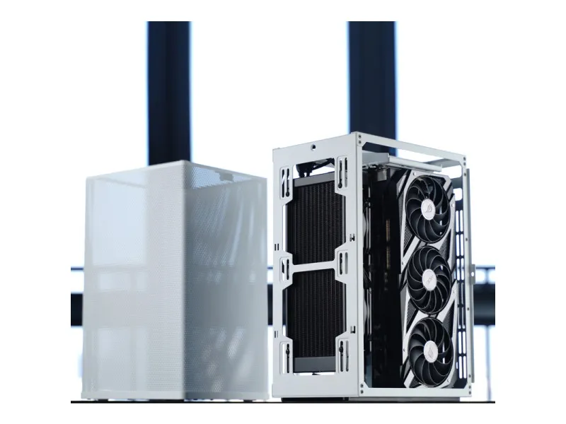 Számítógépház Jonsbo VR3 PCI-e 4.0 ITX Fehér