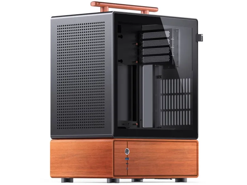 Jonsbo T7 ház, Midi-Tower, mATX, edzett üveg - fekete