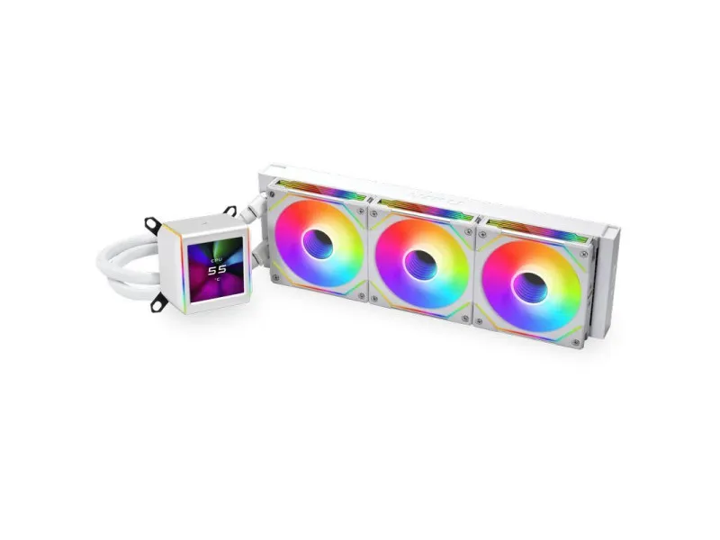 Processzor hűtő AIO Lian Li GALAHAD II LCD SL-INF ARGB 36cm Fehér