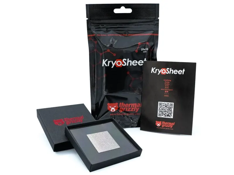 Hővezető lap Thermal Grizzly KryoSheet 29 x 25mm