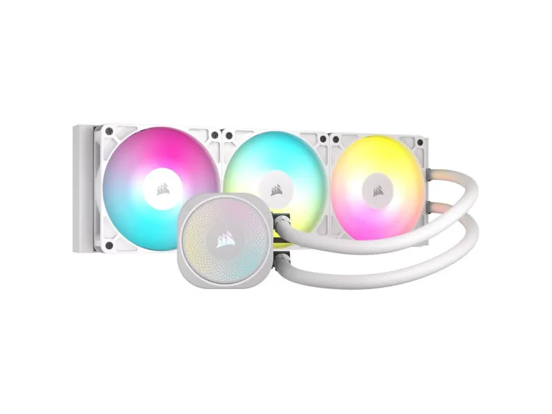 Processzor hűtő Corsair Nautilus RS 360 ARGB AIO - 360 mm, fehér