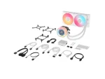 Processzor hűtő Corsair iCUE LINK Titan 240 RX LCD RGB AIO- 240 mm, fehér - Image 6