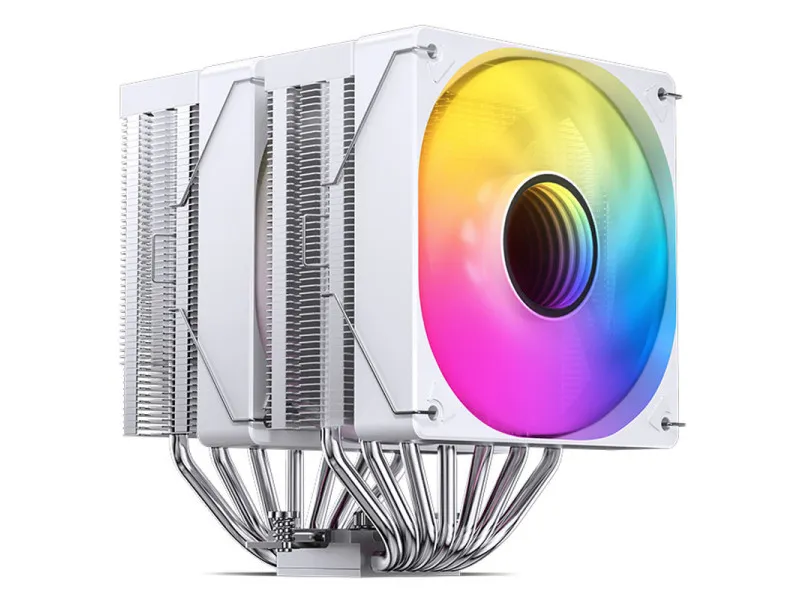Processzor hűtő Jonsbo CR-3000 ARGB Dual torony, 2x120mm venti, Fehér