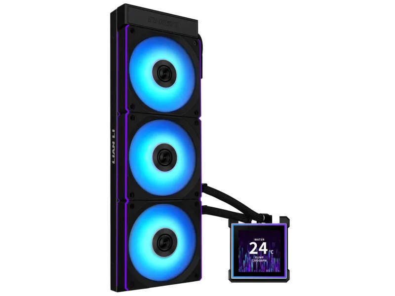 Processzorhűtő Lian Li HYDROSHIFT II LCD-S 360CL AiO - Fekete