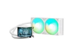 TRYX PANORAMA AIO CPU hűtő + AMOLED, ARGB - 280 mm, fehér