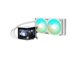 TRYX PANORAMA AIO CPU hűtő + AMOLED, ARGB - 240 mm, fehér