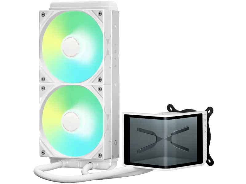 TRYX PANORAMA SE AIO CPU hűtő, ARGB - 240 mm, fehér