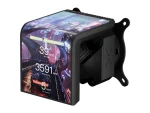 TRYX PANORAMA SE AIO CPU hűtő, 3D-AMOLED, ARGB - 360 mm, fekete - Image 7