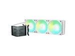 TRYX PANORAMA SE AIO CPU hűtő, 3D-AMOLED, ARGB - 360 mm, fehér - Image 2